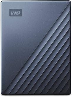 Western Digital WD Portable HDD 2TB USB Type-C Blue My Passport Ultra Encryption Password Protection External Hard Disk / Manufacturer 3-Year Warranty WDBC3C0020BBL-WESN Domestic Authorized