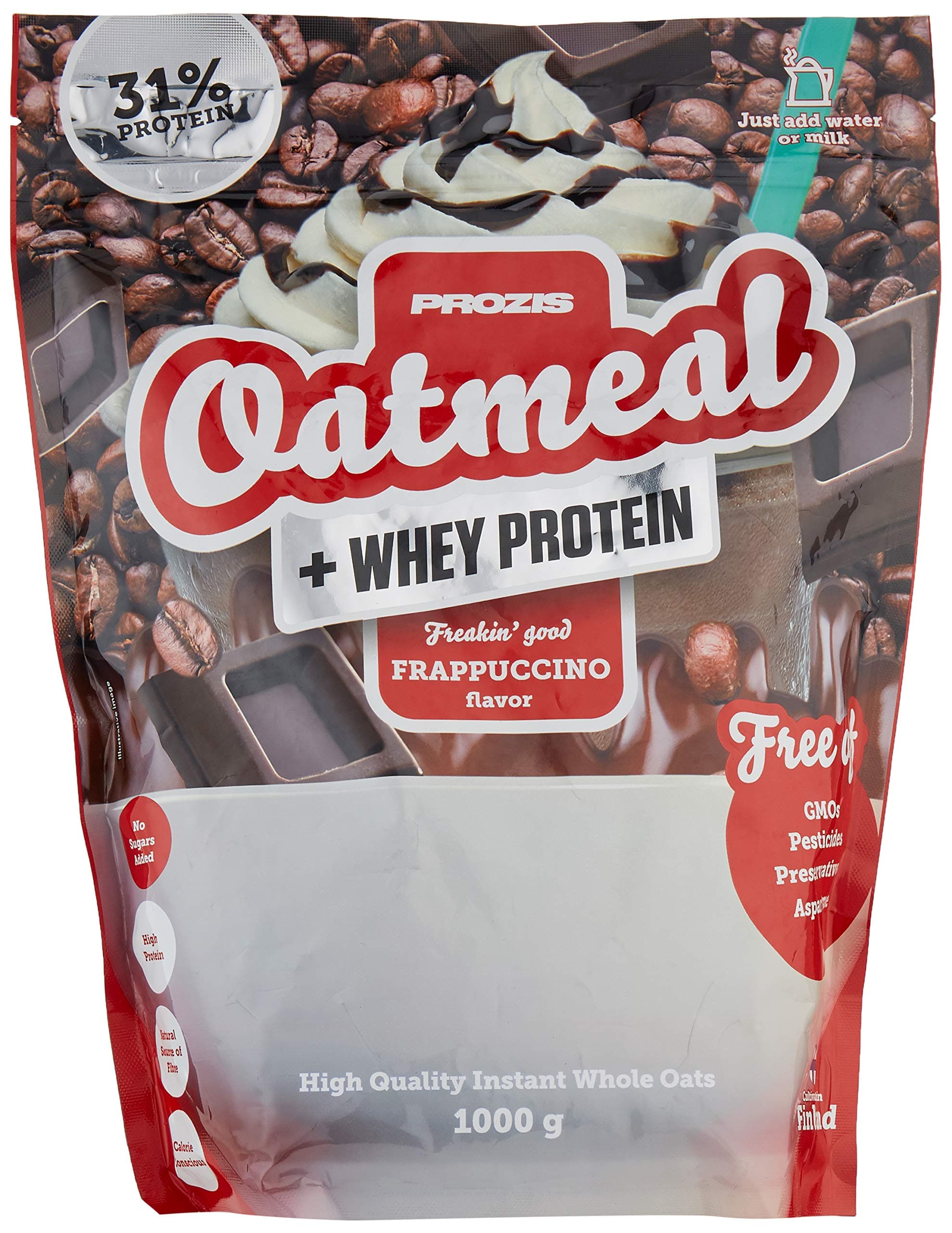 Prozis Oatmeal + Whey 1000 g, 110 g