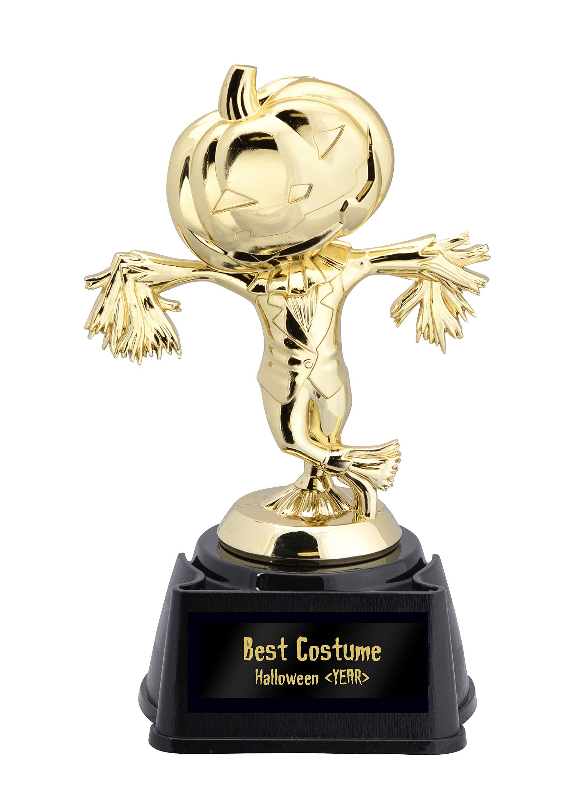 Pumpkin Scarecrow Halloween Trophy-Choose from 5 Plates