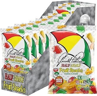 Arizona Arnold Palmer Half and Half Fruit Snacks, Gluten Free Mixed Fruit Gummy Chews, 5 Ounce Individual Single Serve Bags (Pack of 12), 60 Ounce