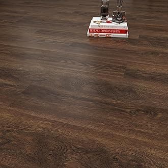 Vinyl Flooring - Wood Flooring Peel and Stick Floor Tiles Self Adhesive Floor Planks 2mm 36 Packs Waterproof for Kitchen Living Room Floor Planks (54Sq.Ft,IPA)