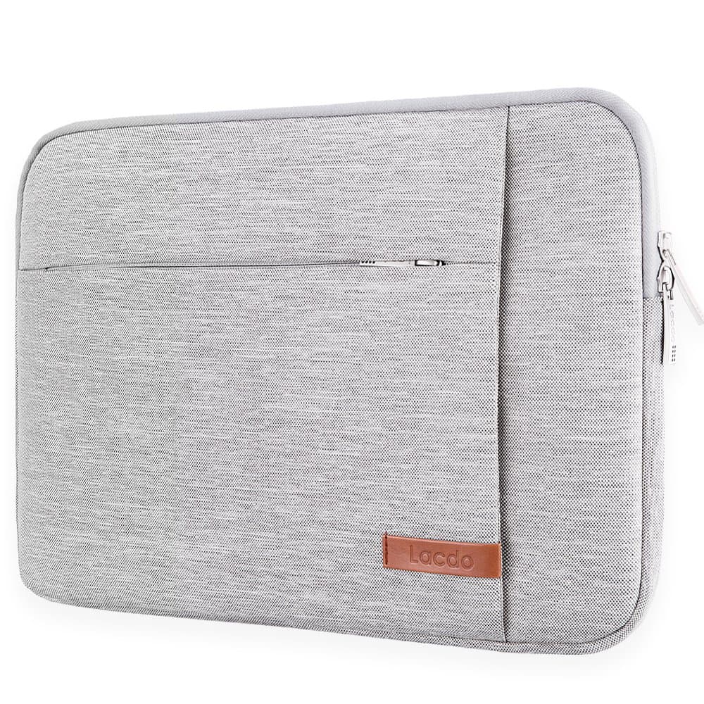 Lacdo 15.6" Laptop Sleeve Case Computer Bag for 15.6" Dell Inspiron 15 3000 / HP Pavilion Gaming、Envy、15-dy/Lenovo ThinkPad E15、Ideapad、Legion/ASUS ROG Strix G、VivoBook/Acer Nitro Computer, Gray