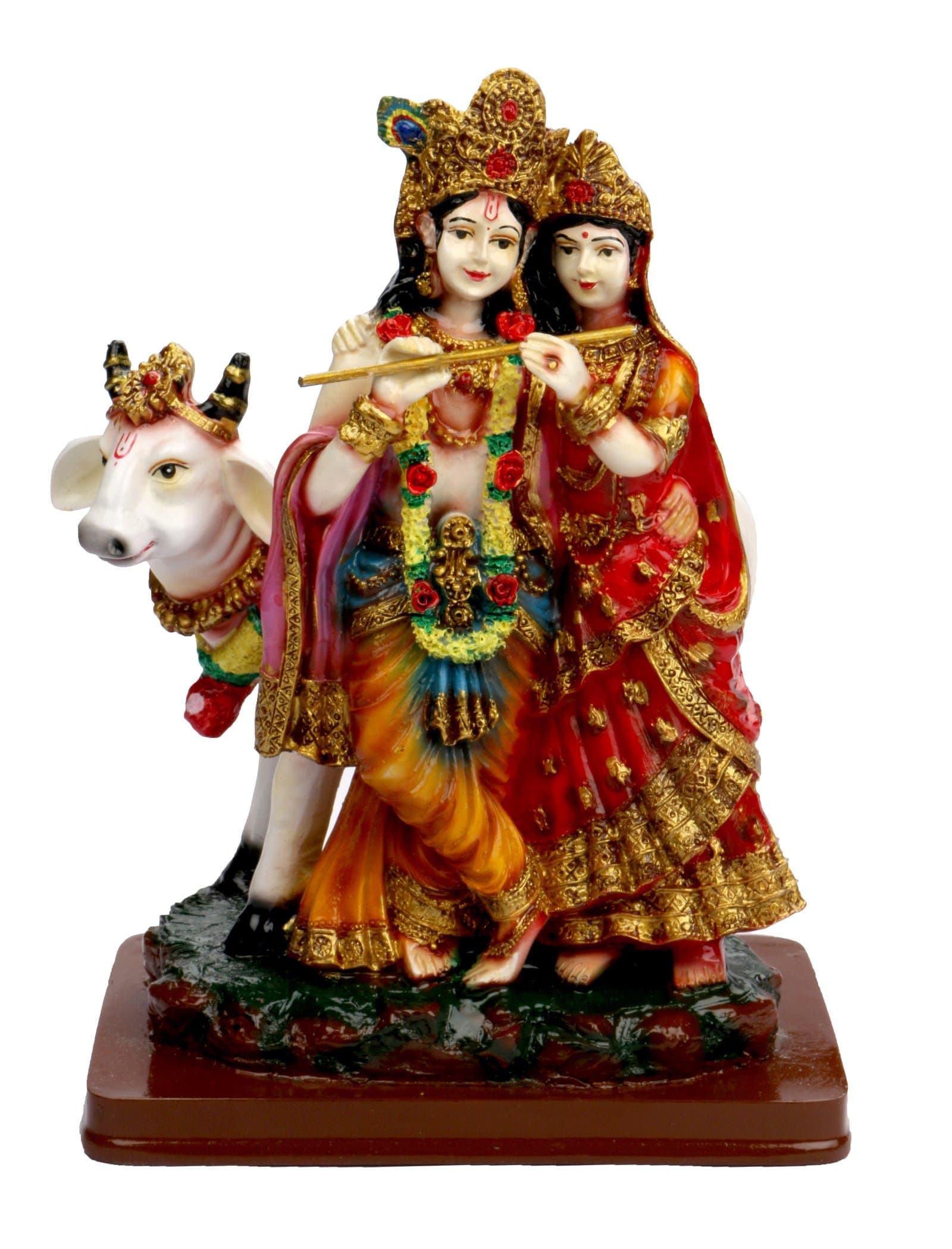 SUNNY CORPS ® Resin made Radha Krishna Idol - Standard - 7.7 Inch, Multicolour