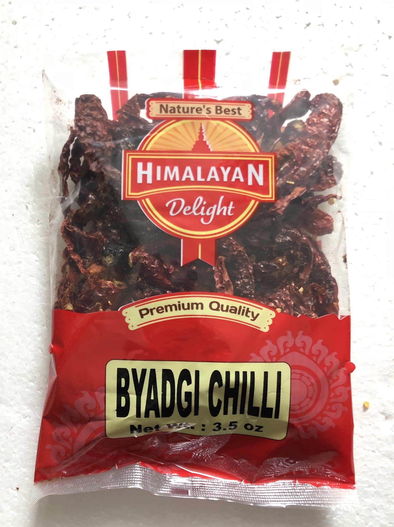 Himalayan Delight Premium Quality Byadgi Dry Whole Chilli - 100g., 3.5oz