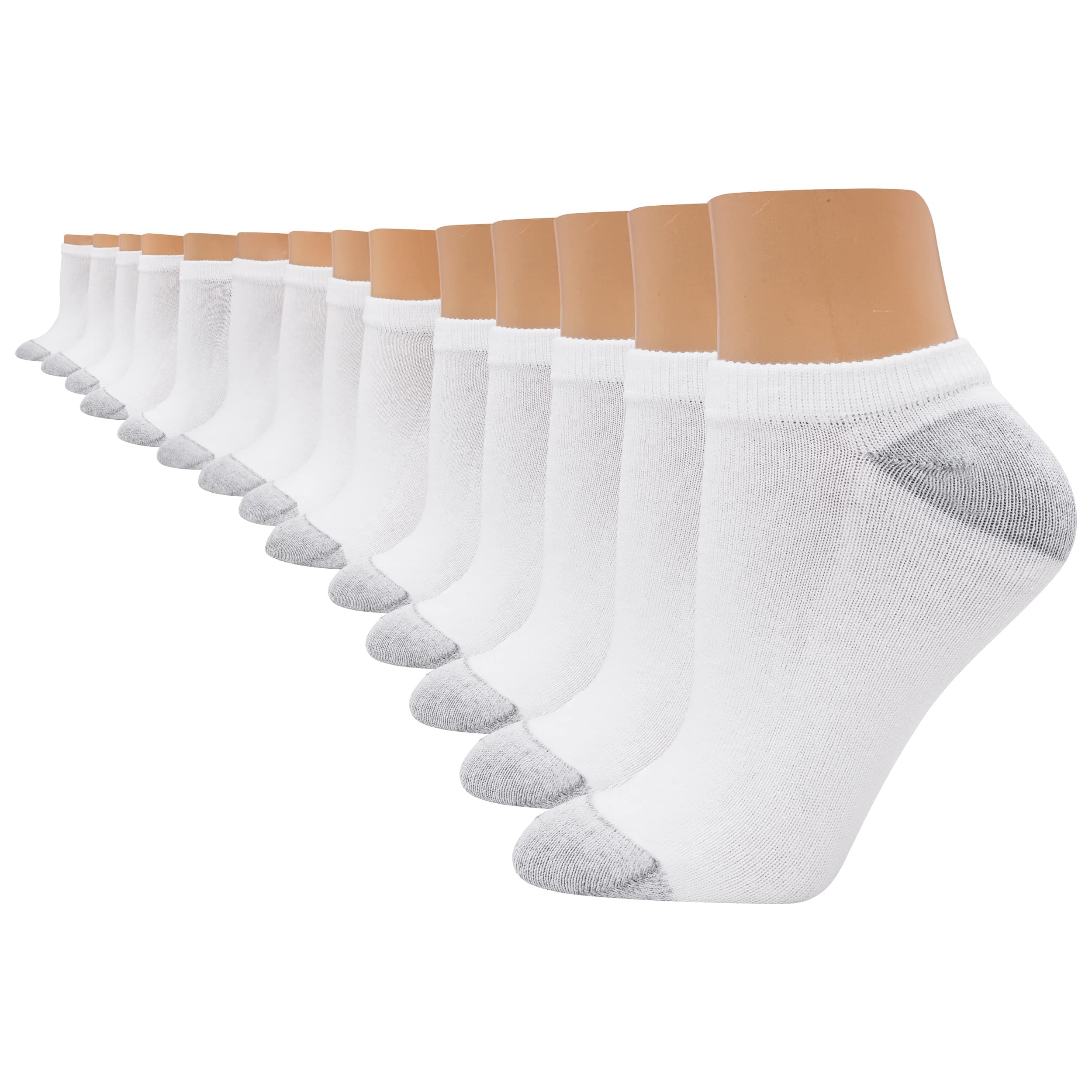 Hanes Women's Value, No Show Soft Moisture-wicking Socks, Available in 10 and 14-packs Socks (pack of 14)