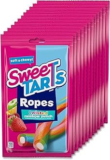 SweeTARTS Twisted Rainbow Ropes, 5 oz Bag
