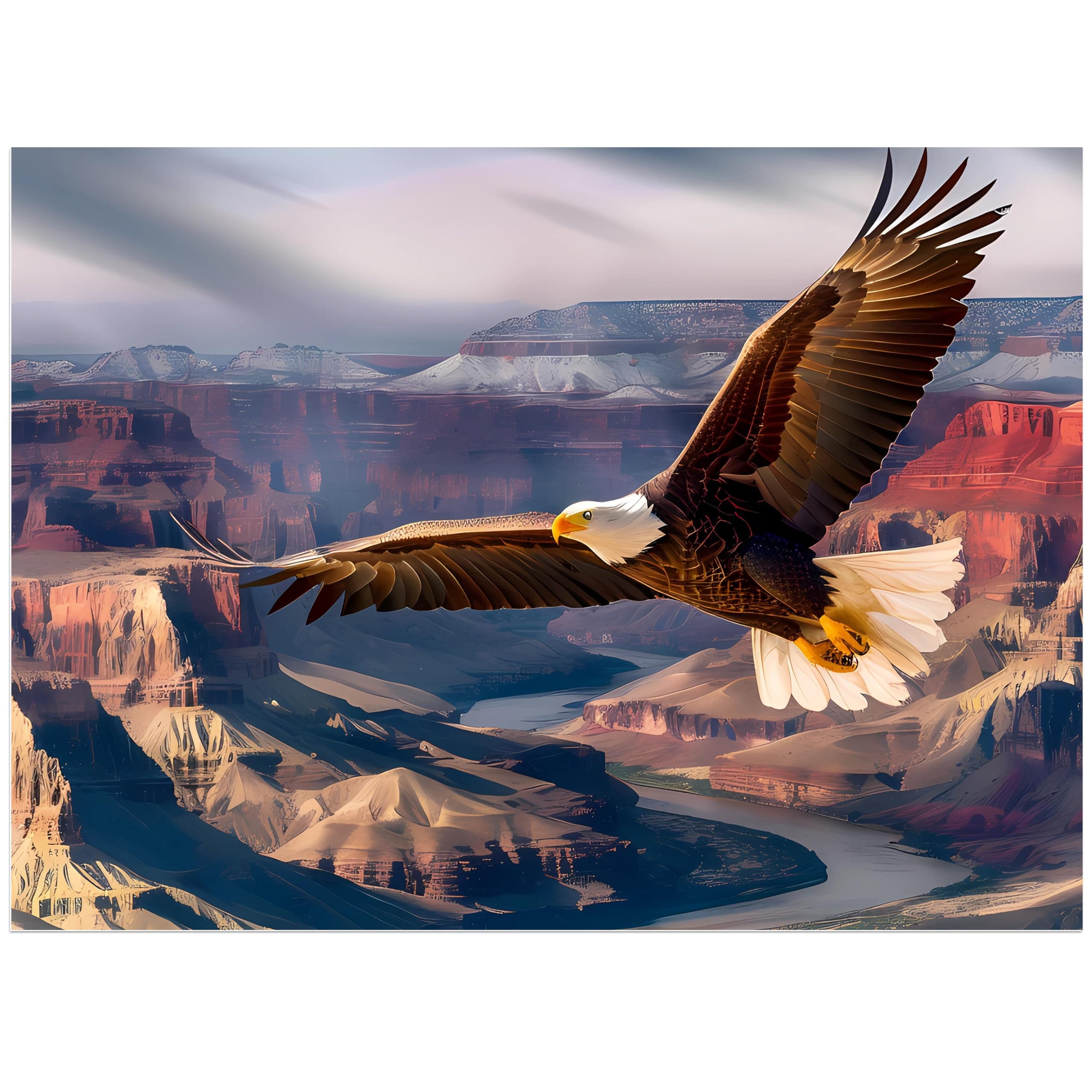 Jigsaw Puzzles for Adults 500 Pieces, Eagle Puzzles for Teens Elderly Interlock Perfectly Letter on Back No Dust, Home Decor Family Fun Puzzle Games Toys Gift for Men Women Seniors (21"X15")
