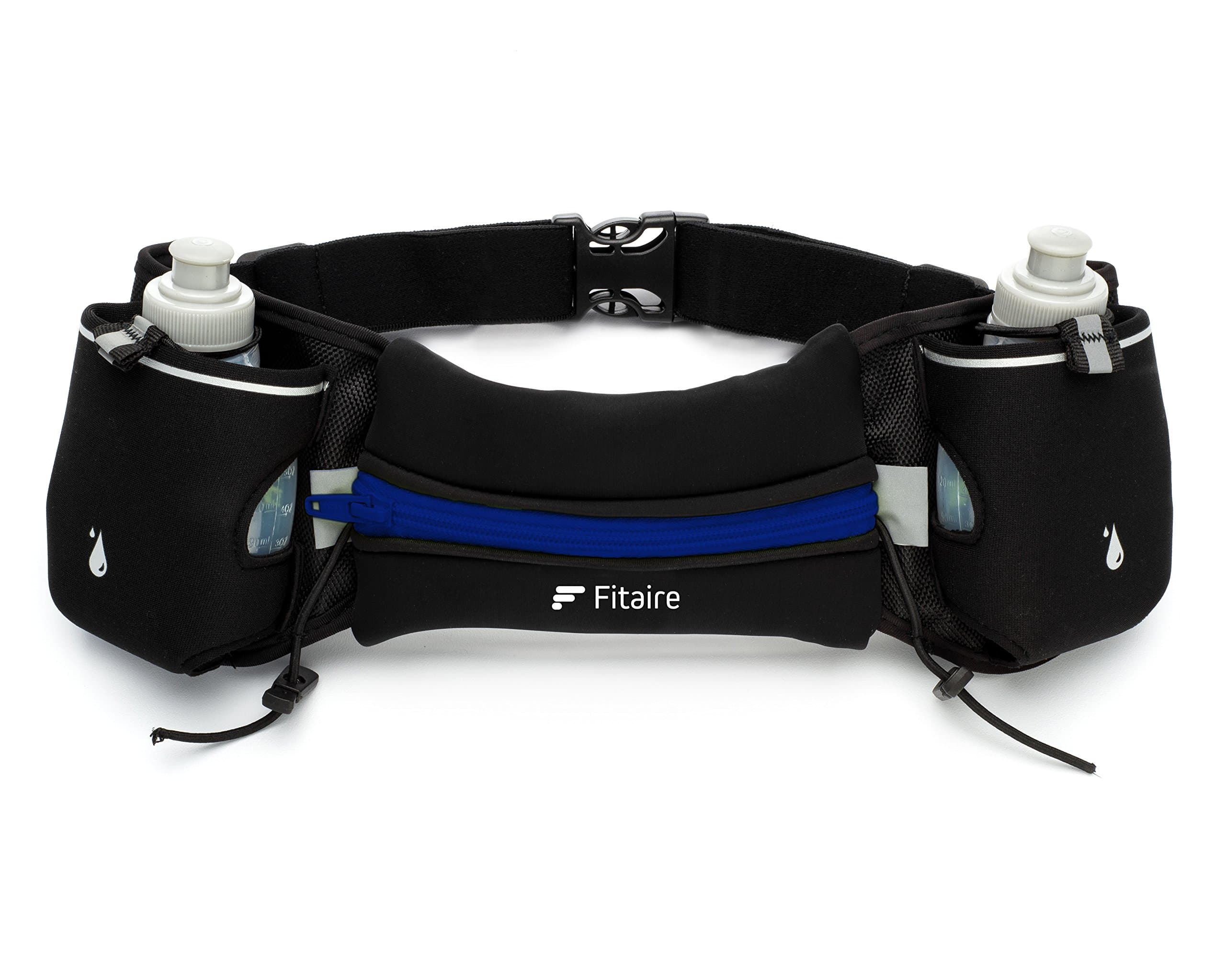 Hydration Belt for Running - With Two 6-Ounce BPA-Free and Leak-Proof Water Bottles - The Best No-Bounce Technology