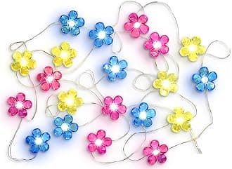 iscream 20 Light Mini Bright Daisy 86" Long Battery Operated Light String