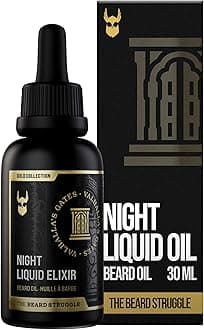 The Beard Struggle - Beard Growth Oil - Valhalla's Gates, Gold Collection (1 Fl oz) - Night Liquid Elixir - Beard Oil for Men - Softens, Moisturizing, & Healthier Beard Growth