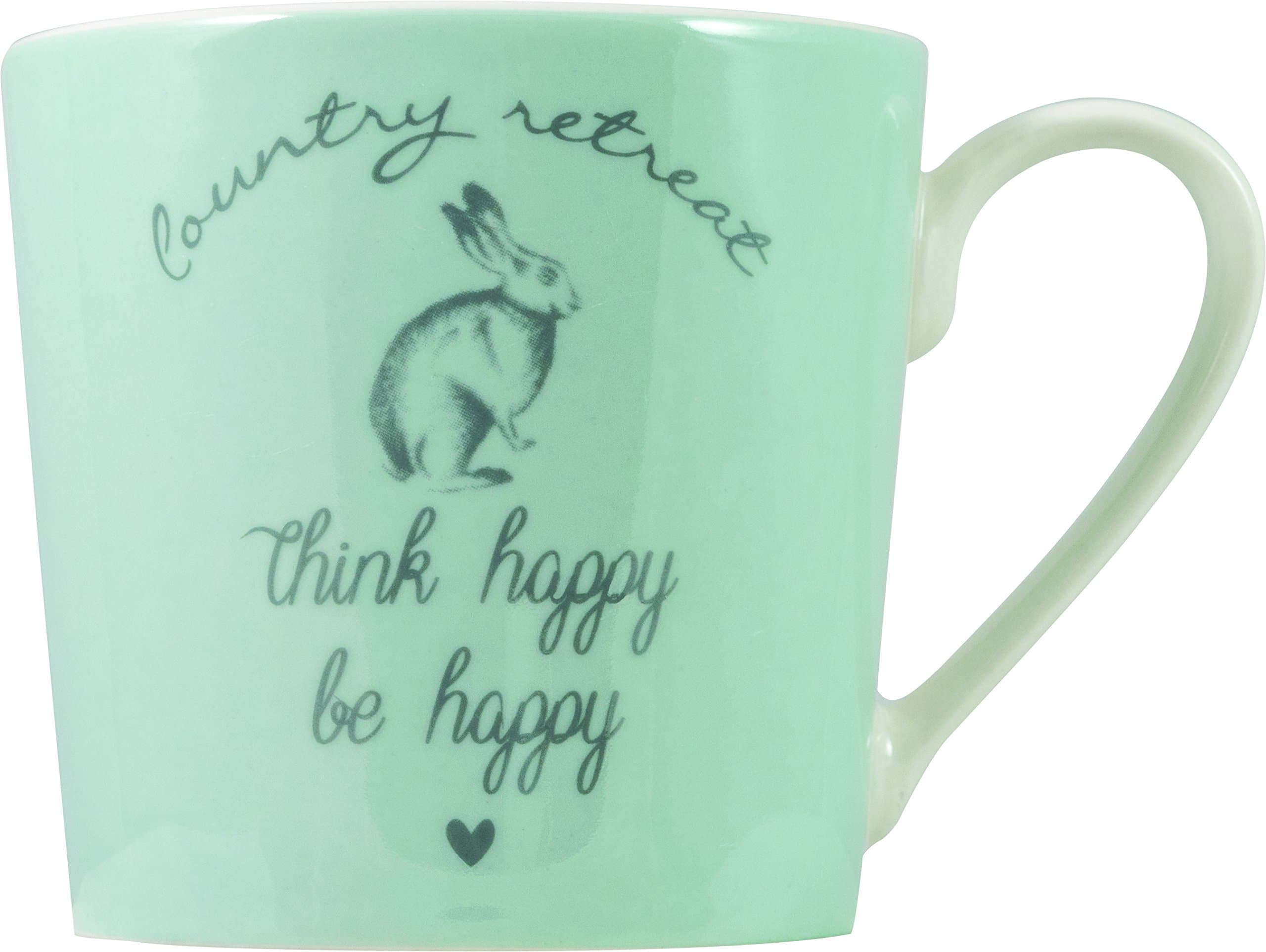 David Mason Design Country Retreat "Rabbit" Mug, Blue