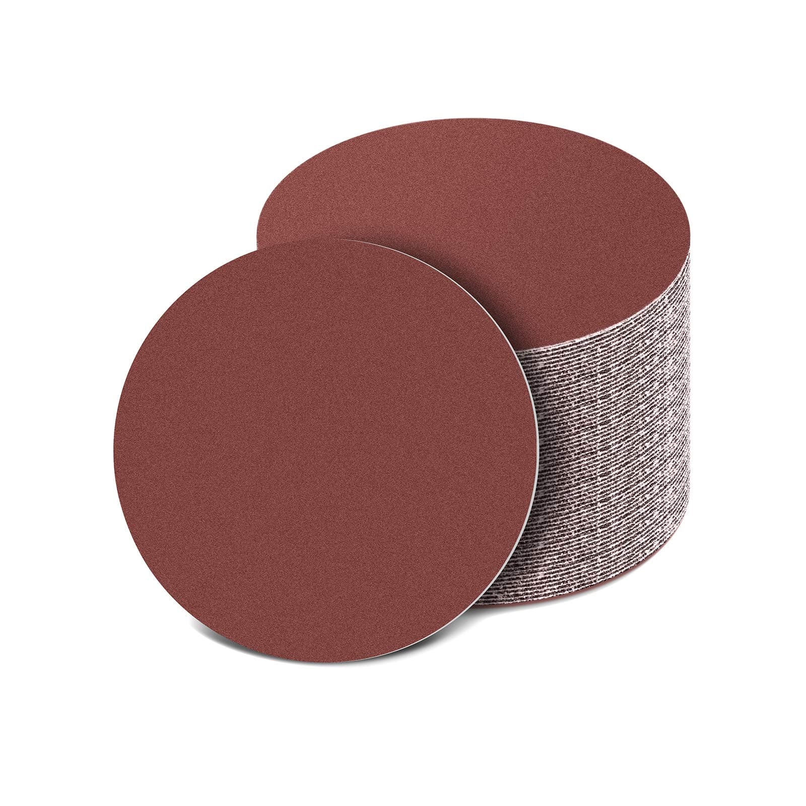 150mm Sanding Discs 60/100/150/320/600 Grit, 6 Inch Sandpaper Hook and Loop Disc Sanding Pads for Random Orbital Sander(50pcs)