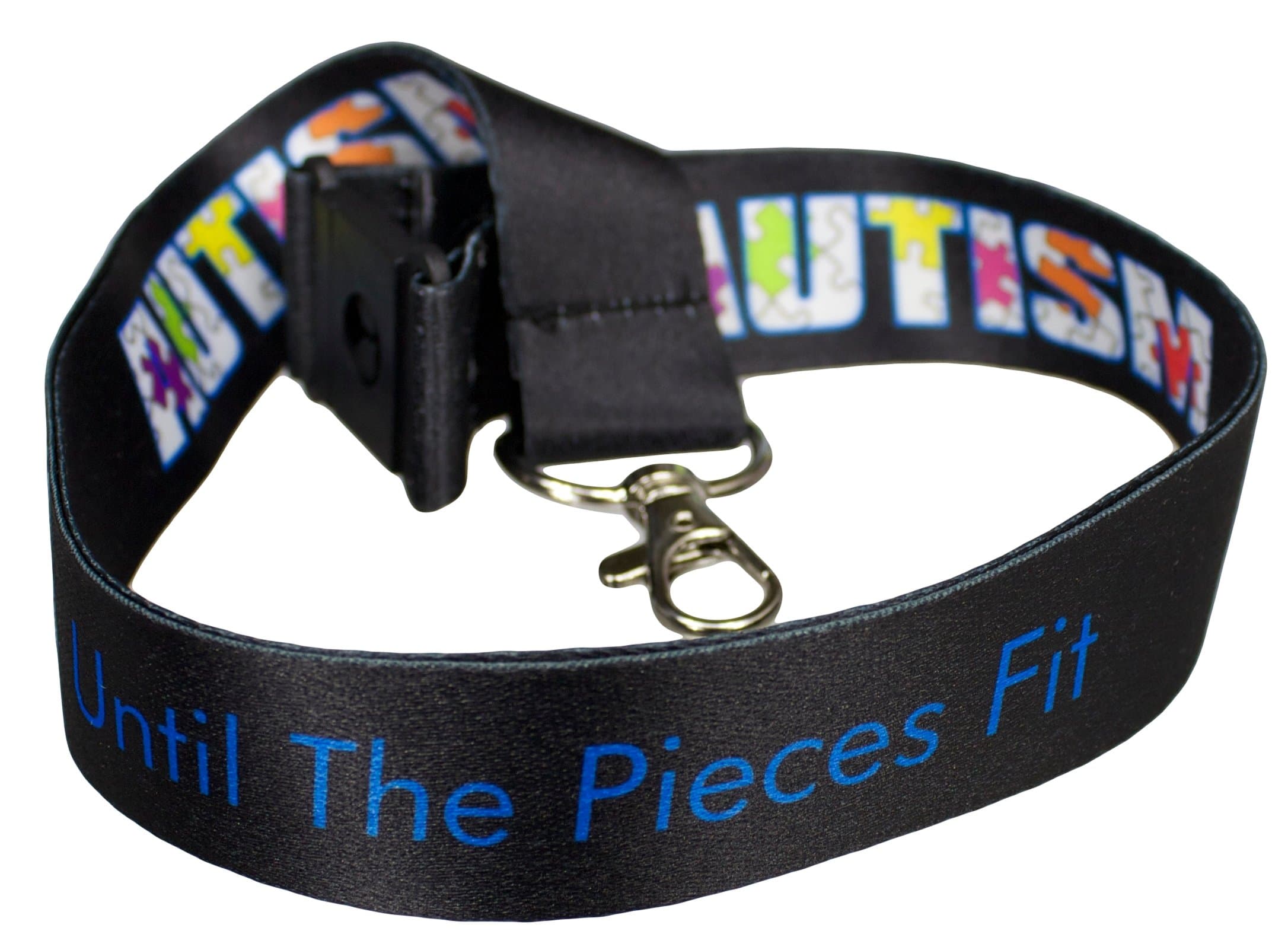 Until the Pieces Fit Autism Awareness Lanyard