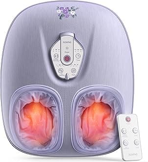 RENPHO Foot Massager Machine with Heat [2026 Upgraded], Shiatsu Foot Massager for Plantar Fasciitis, Birthday Gifts for Women Men, Cordless Control, Best Gifts for Women/Mom/Wife, Purple