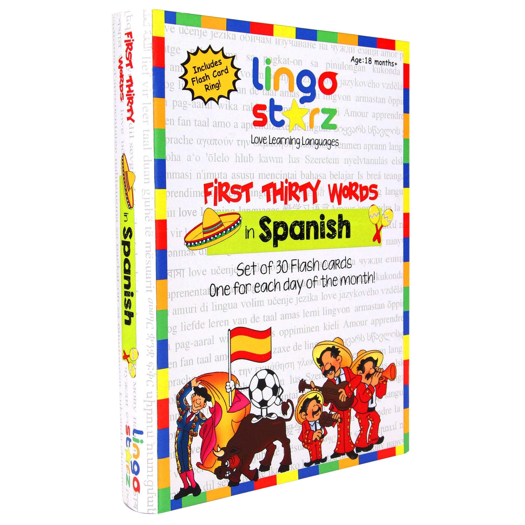 FIRST 30 WORDS FLaSH cards IN SPaNISH- EDUCaTIONaL/SPaNISH/HOMESCHOOLING/GIFTS
