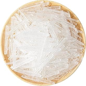 Menthol Crystals Bulk 1lb, 100% Pure Organic Mint Crystals | Great for Making Shower Steamers, Creams and Soaps