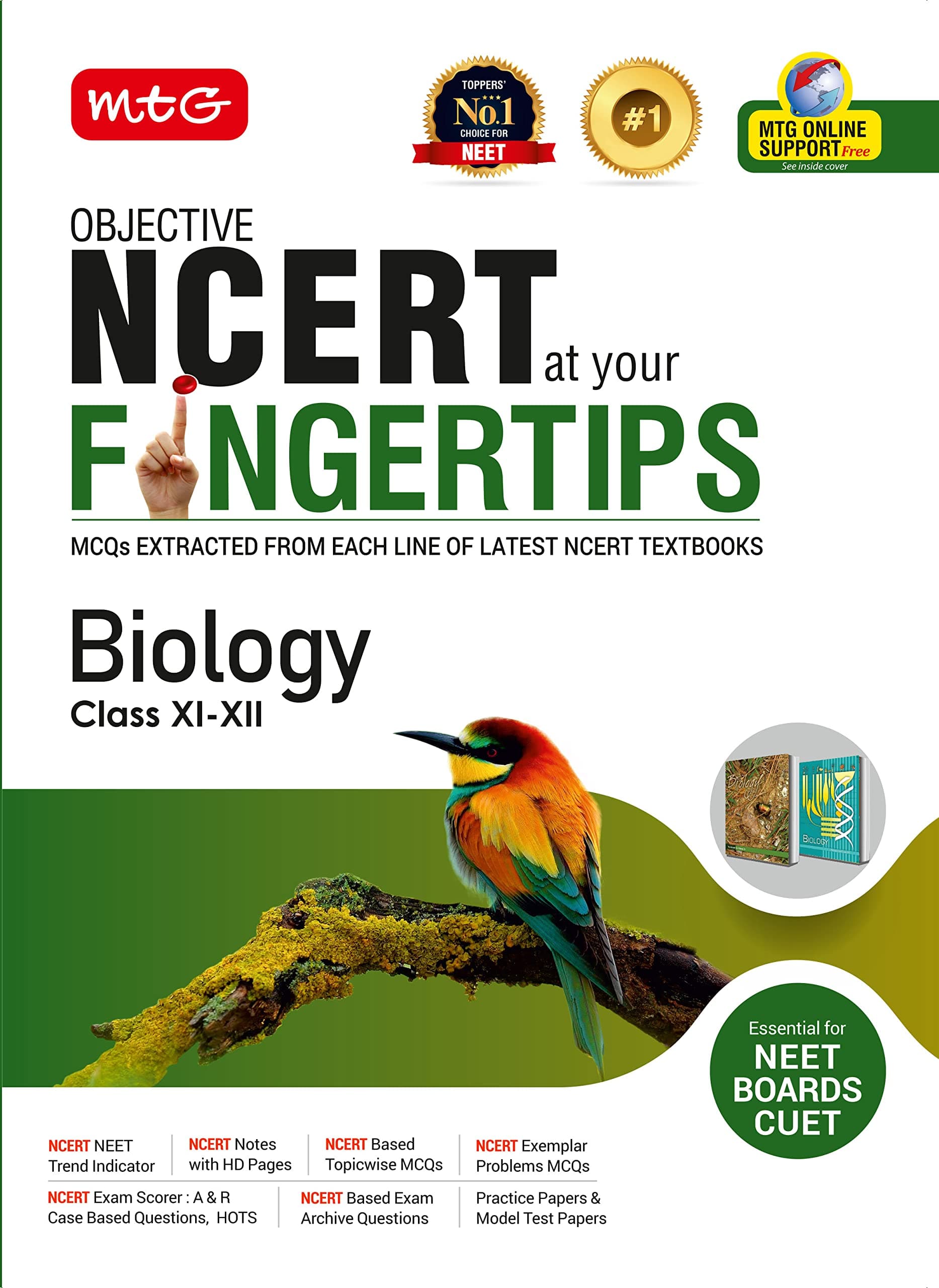 JIIANERY MTG Objective NCERT at your FINGERTIPS Biology - NCERT Notes with HD Pages, Based on NCERT Exam Archive Questions, NEET Books (Latest & Revised Edition 2023-2024)