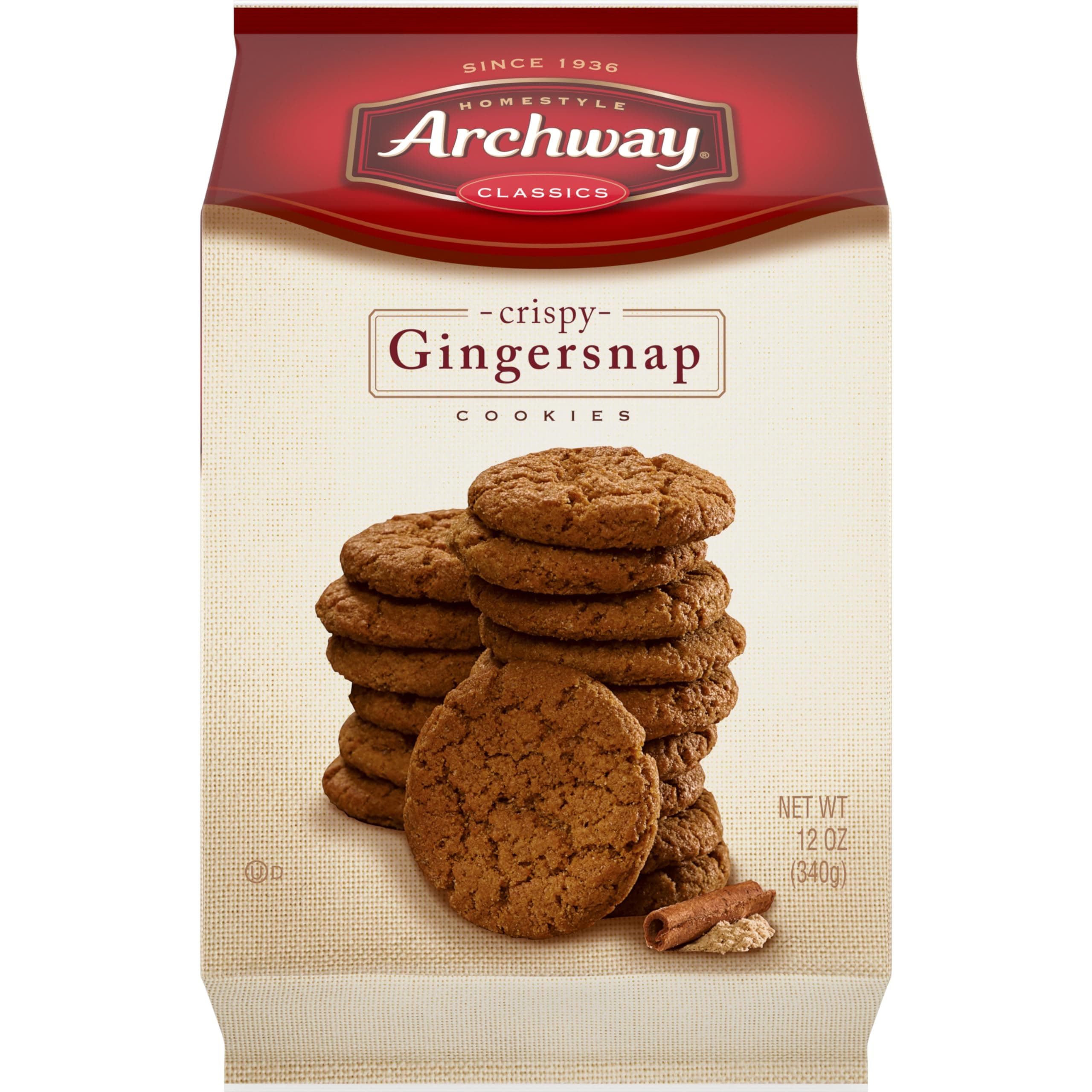 Cookies, Crispy Gingersnaps Cookies, 12 Ounce