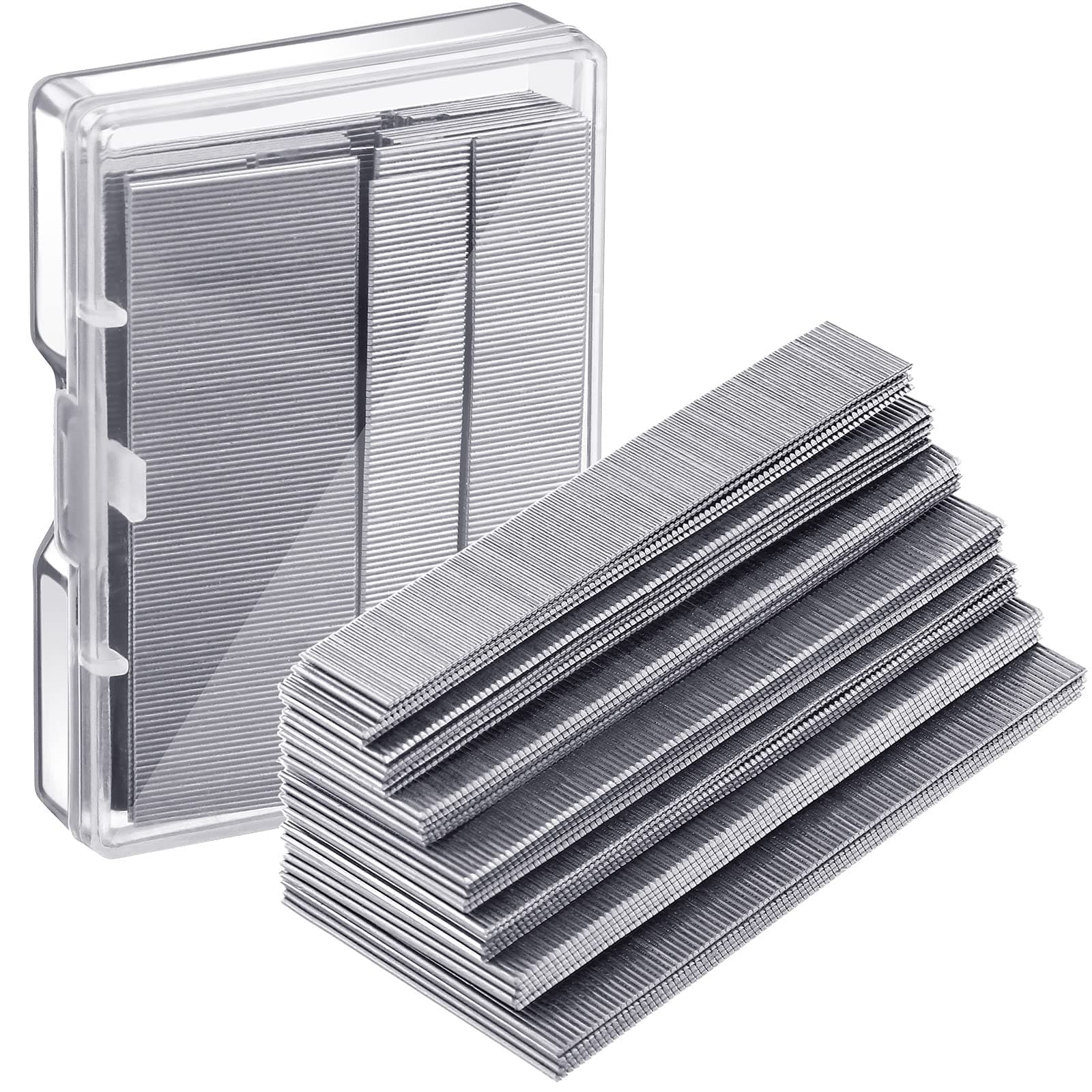 23 Gauge Pin Nails Headless Pins Nails 7 Sizes Assorted Galvanized Brad Nailer 2/5 Inch to 1 Inch for Molding Cabinetry Building Assembly, 3500 Pieces