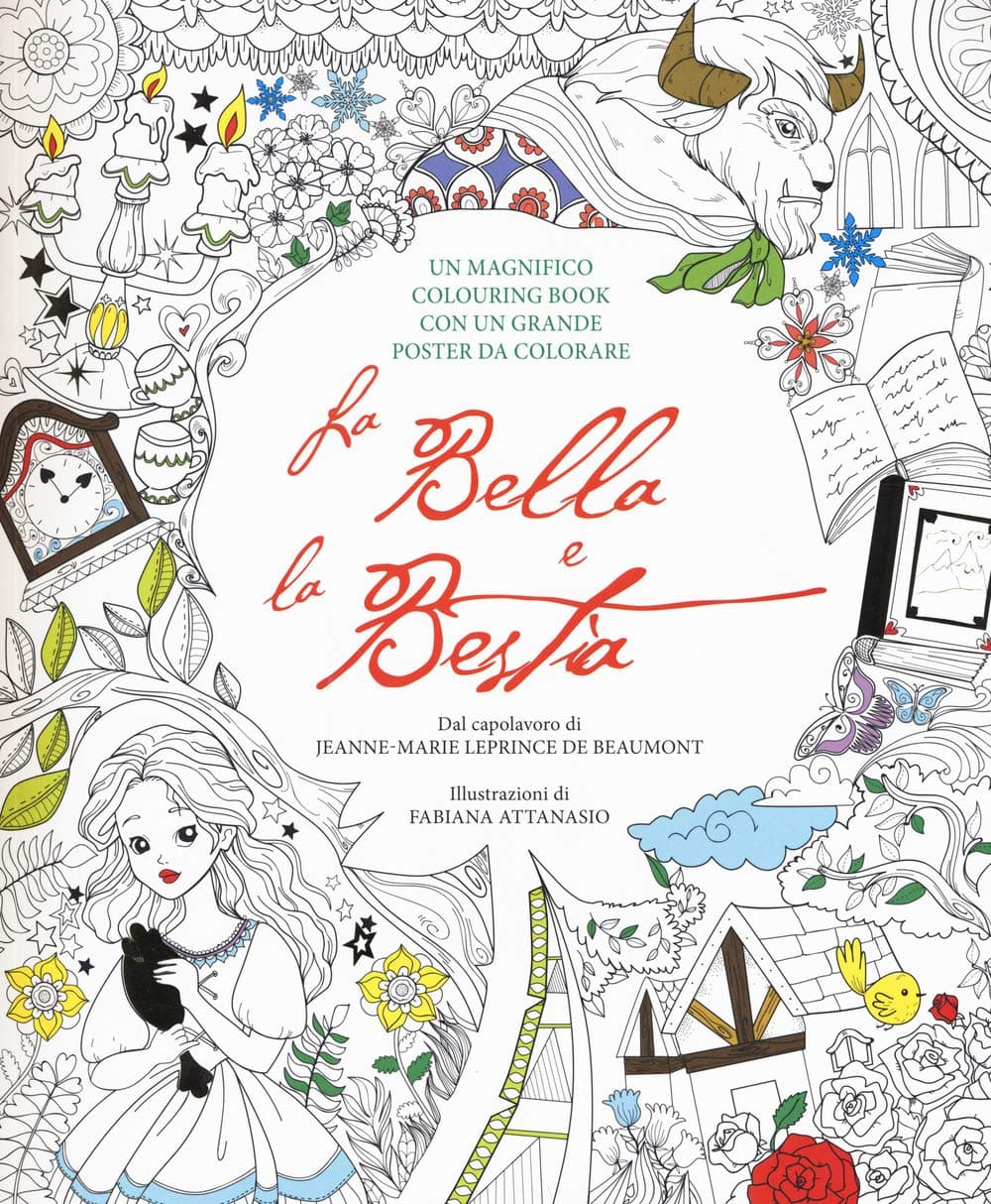 La Bella e la Bestia. Colouring book. Con poster Paperback – 2 May 2017