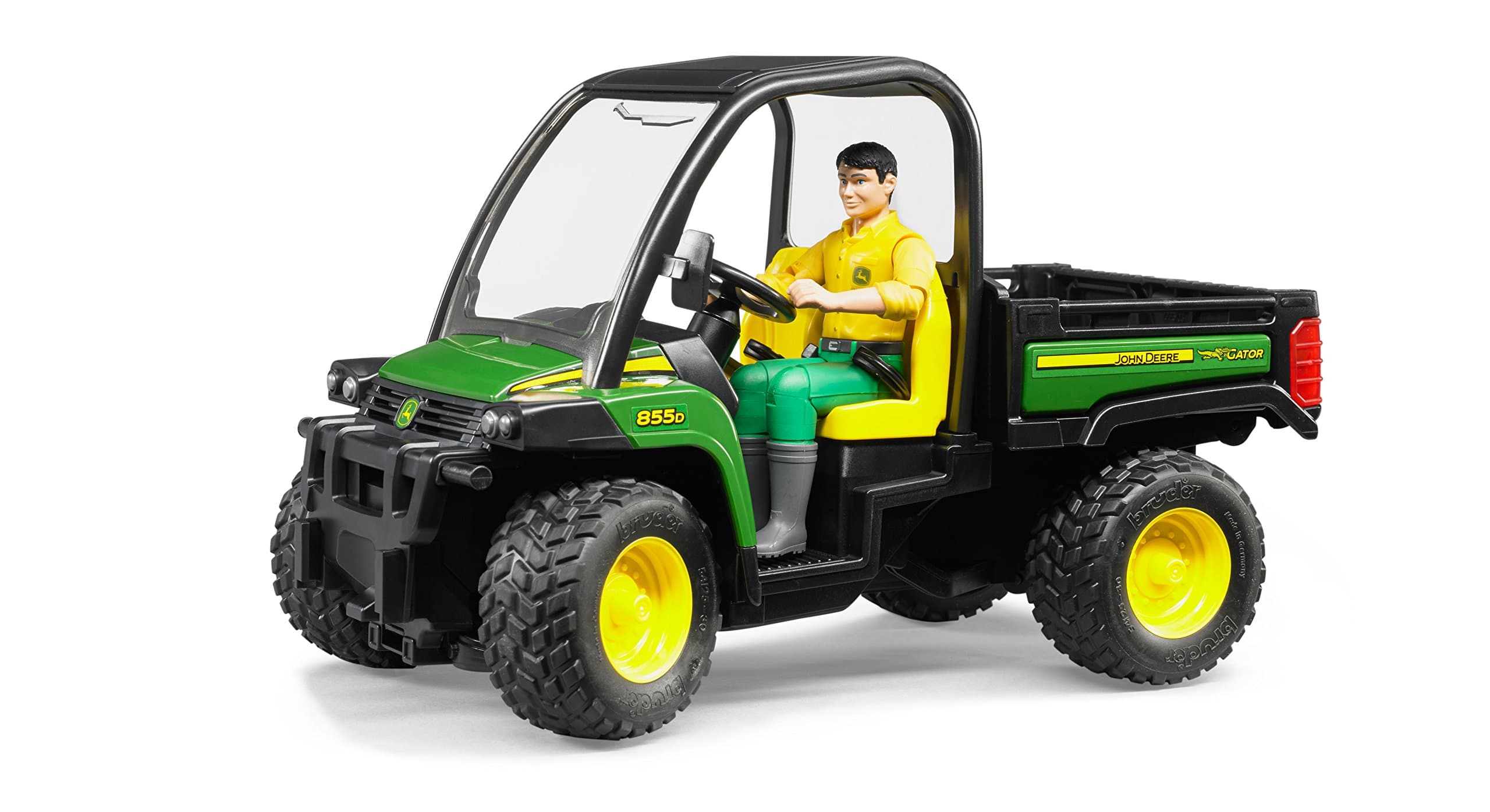 Bruder Toys Plastic John Deere Gator XUV 855D with Driver