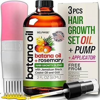 Batana Oil for Hair Growth - 100% Pure, Organic, Cold-Pressed, Unrefined from Honduras by Dr. Sebi - Natural, Vegan for Strong Roots and Thick Hair - Wild Growth for Hair, 2oz | 100% Pure, Organic, Cold-Pressed, Unrefined, from Honduras, Natural