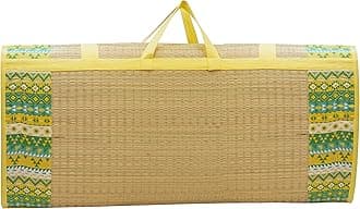 Home Tex Life Kora Grass Cushion Sleep Healthy, Easy Portable and Folding Mat (Green South,6 X 6 Ft,15 Mm Thickness)