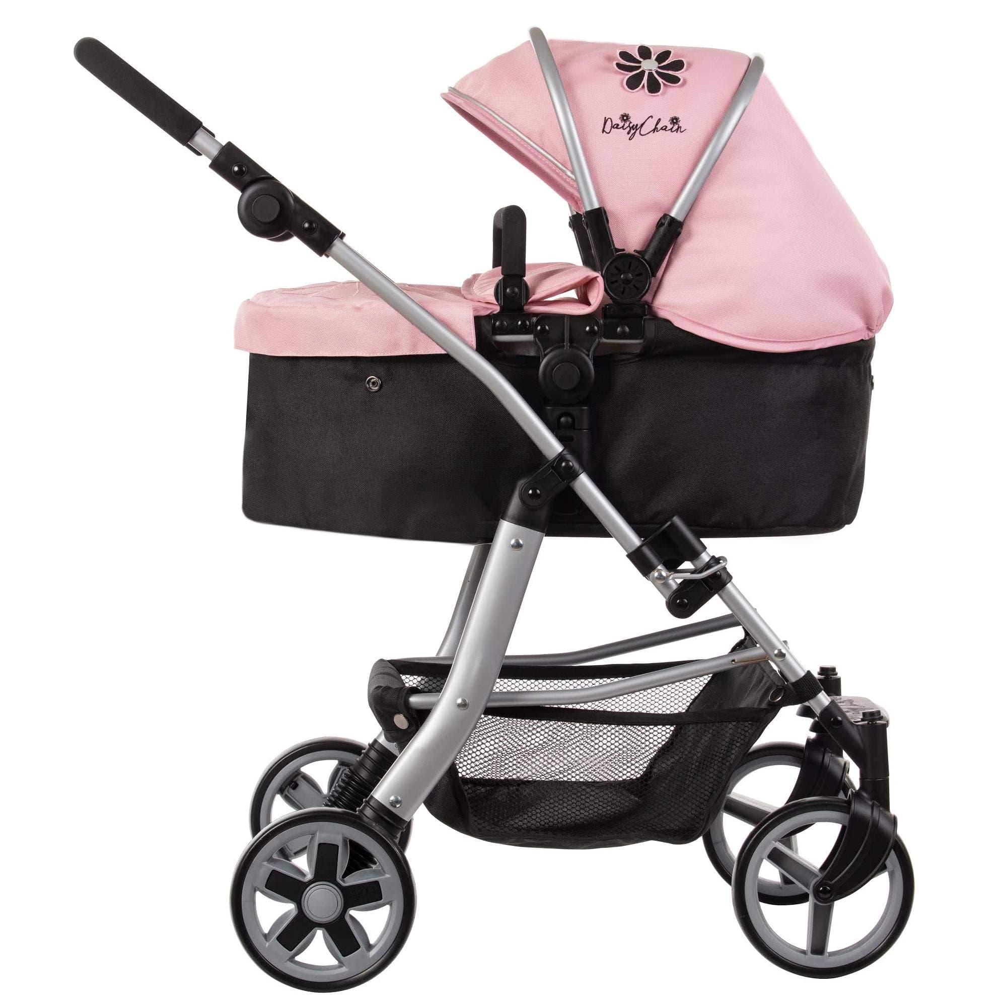 Daisy ChainConnect 5-in-1 Doll's Pram - Recommended for ages 4 to 8 (Classic Pink)