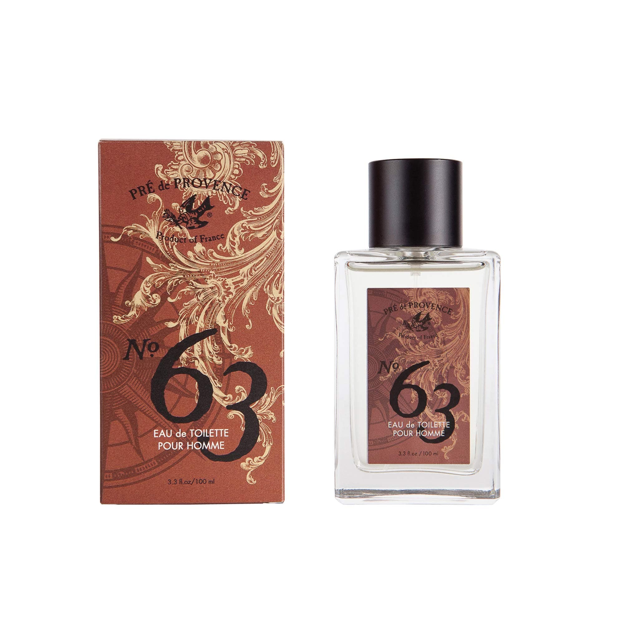 No. 63 Eau de Toilette Cologne (100ml) - Aromatic, Warm, Spice Masculine Fragrance, 100ml Eau de Toilette, 3.38 Fl Oz (Pack of 1)