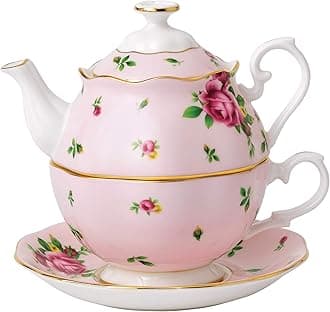 40002520 Modern Vintage Tea for One, Rose Pink