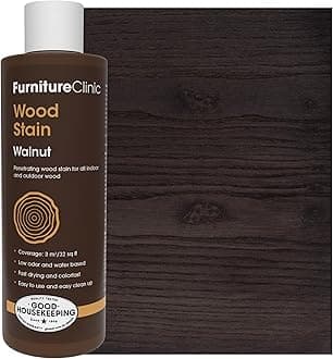 Furniture Clinic Wood Dye (250 ml, Walnut) – Fast and Effective – for All Wood Types Indoor and Outdoor
