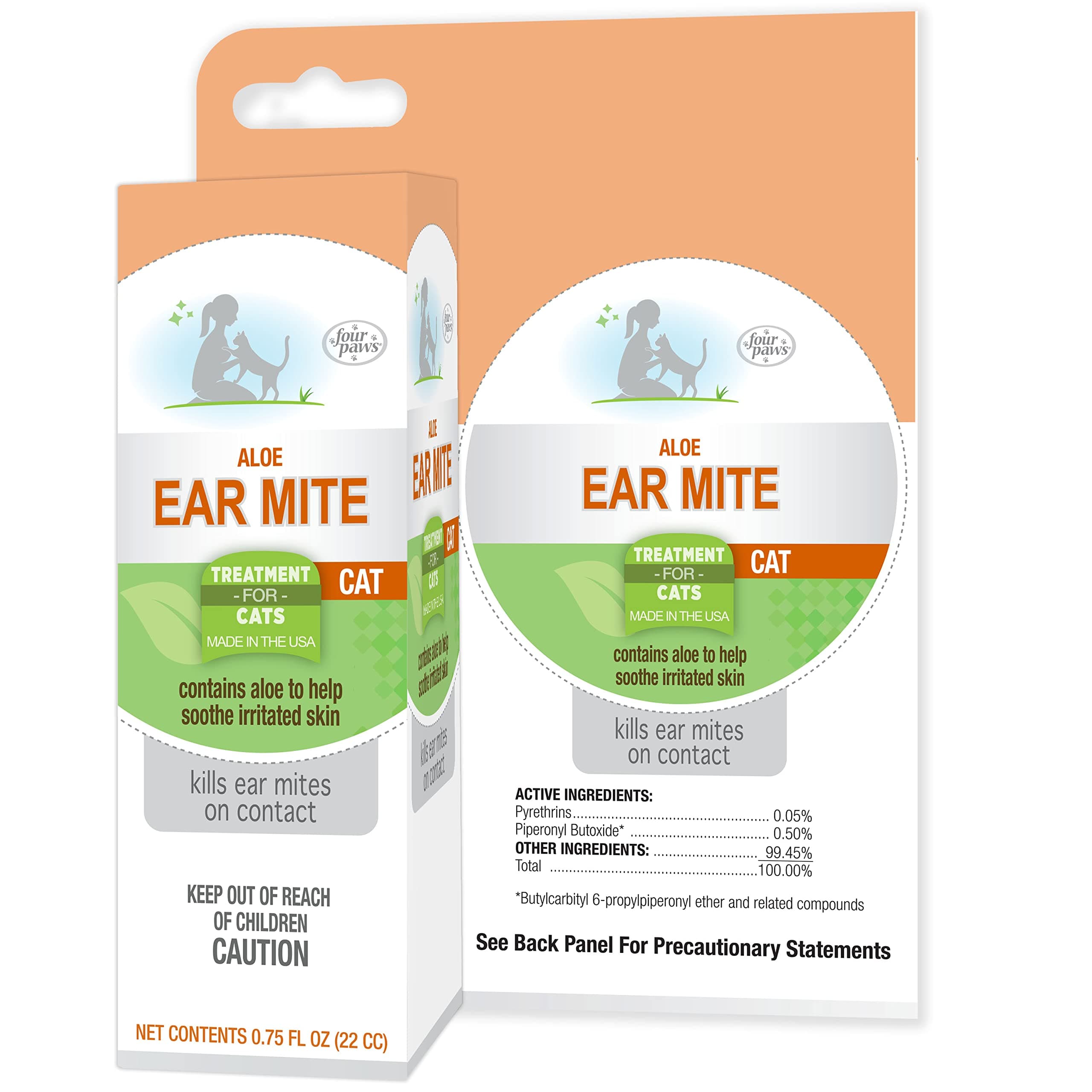 Four Paws Cat Ear Mite Remedy, 0.75oz