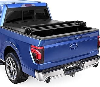 Quad 4-Flip 5.5FT Soft Flip Truck Bed Tonneau Cover On Top Compatible with 2015-2026 Ford F150 F-150 Bed Fourth Flip Styleside Truck Bed Cover,67inch
