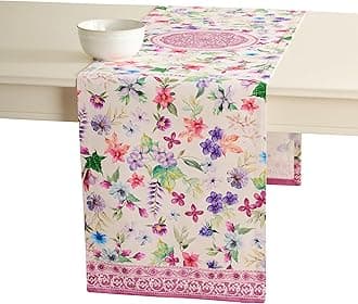 Maison d'Hermine Table Runner 100% Cotton Single Layer Table Runners 72 inches Long Home, Kitchen, Dining, Party & Camping - Gifts for Mothers Day Spring & Summer (Chardon, 14.50" x 72")