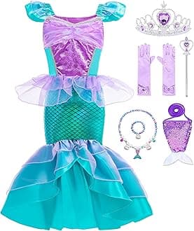 Oskiner Princess Costume for Girls,Halloween Dress for Girls Kids