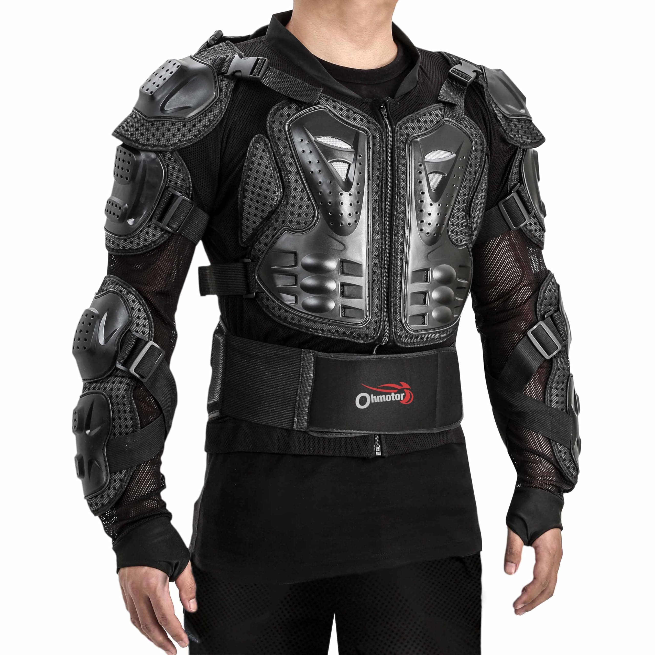 OHMOTOR Motorcycle Body Protective Jacket Armor Men, Motocross Riding Protective Gear,ATV Dirt Bike Chest Spine Protector
