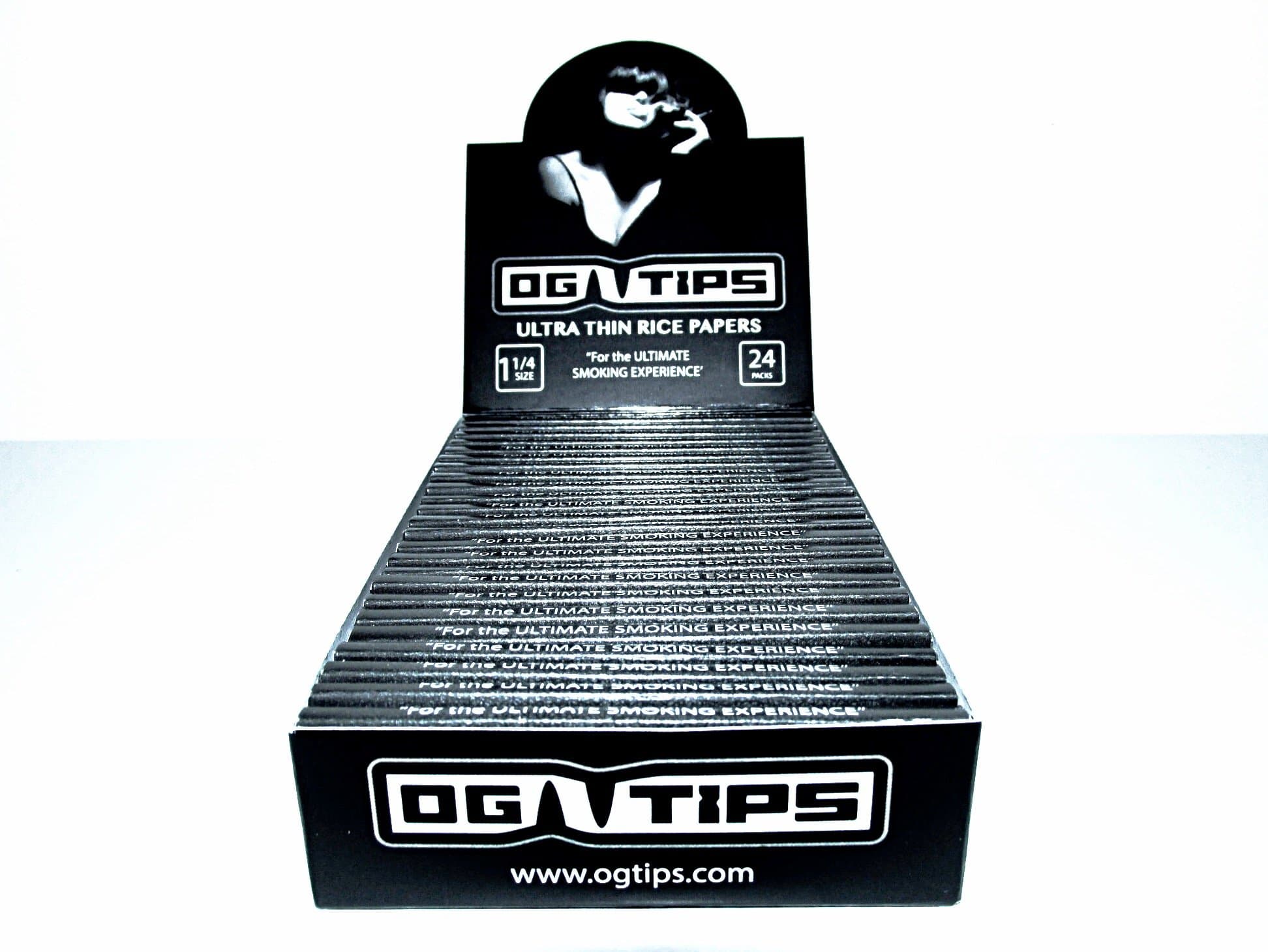 OG TiPS Ultra Thin Rice Papers (Pack of 24) - Size 1 1/4
