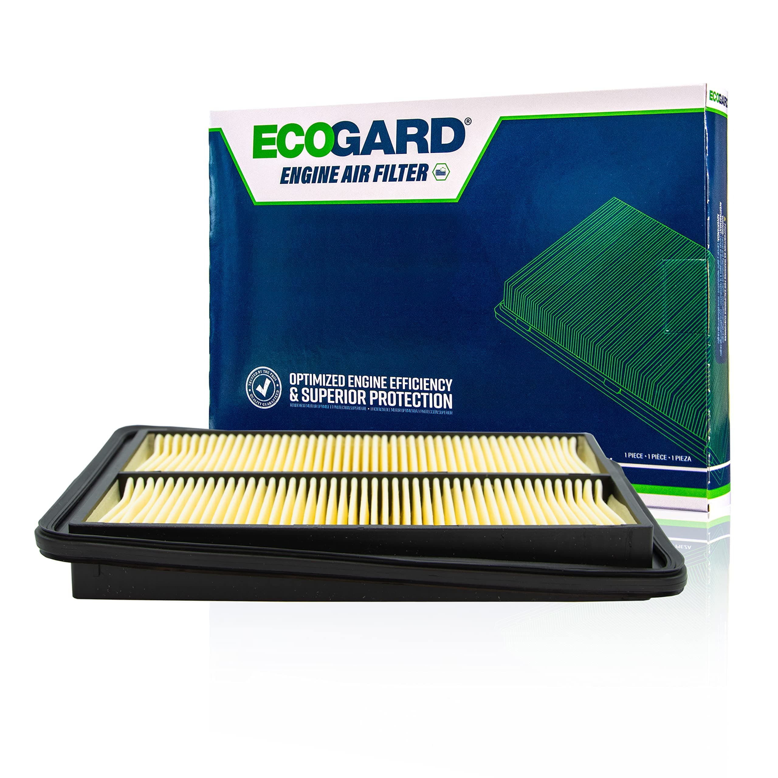 ECOGARD XA10423 Premium Engine Air Filter Fits 2018-2024 Renault Koleos, 2014-2020 Nissan Rogue, 2017-2022 Rogue Sport, 2014-2022 X-Trail, 2017-2023 Qashqai
