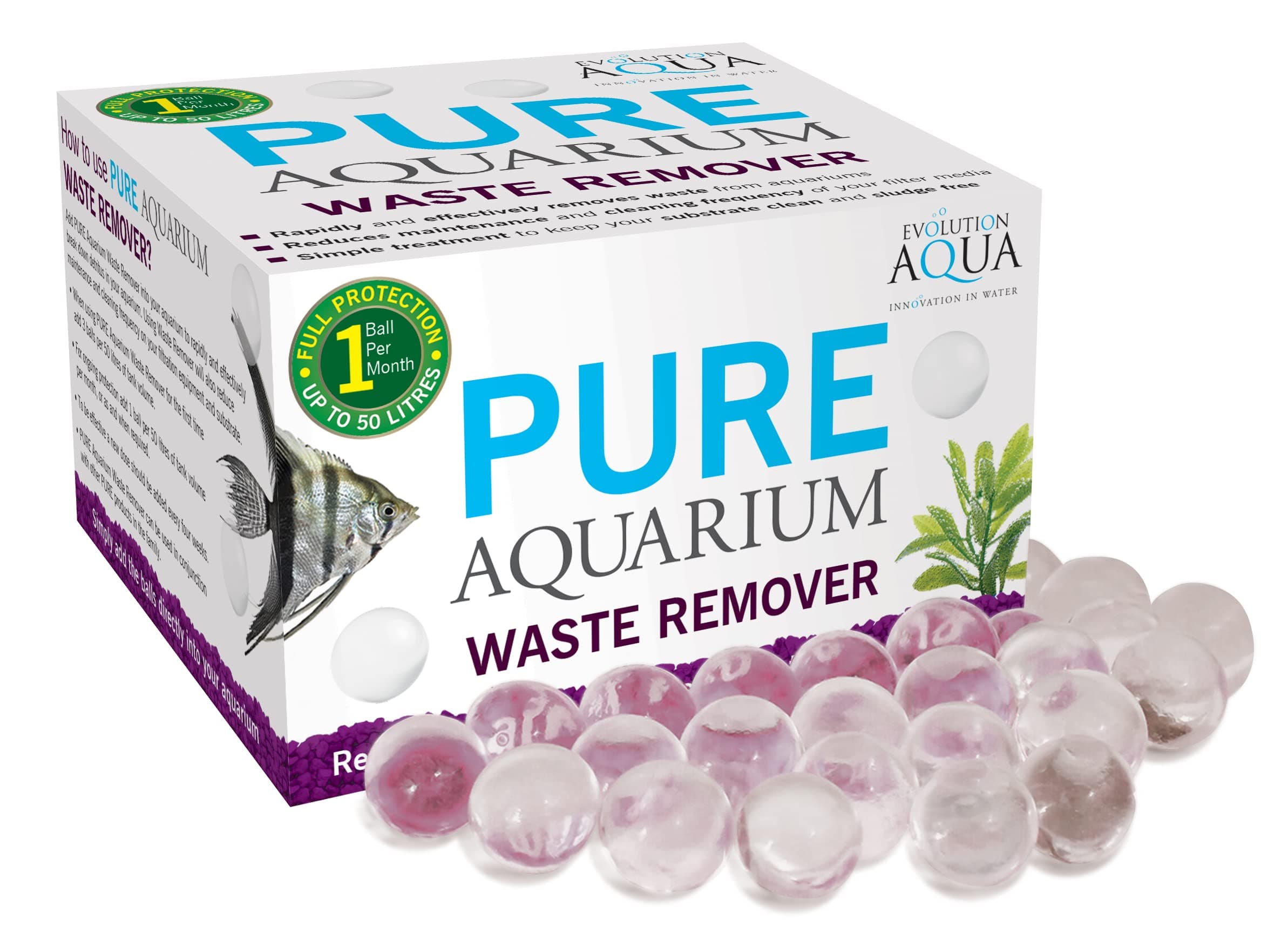 Evolution Aqua Pure Aquarium Waste Remover | 15 Ball Tub