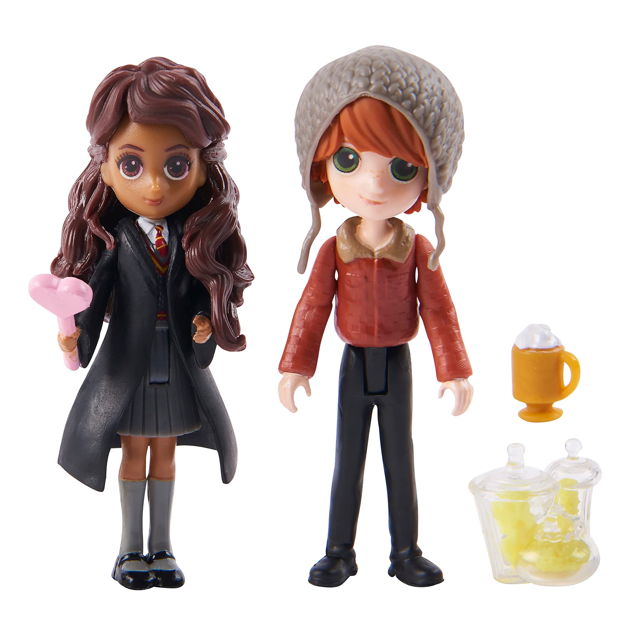 Wizarding World Harry Potter, Magical Minis Ron Weasley and Parvati Patil Figure Set with 2 Doll Accessories, Kids’ Toys for Ages 6 and up