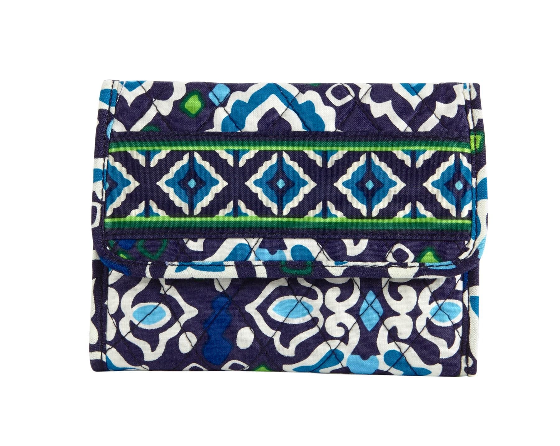 Vera Bradley Euro Wallet (Ink Blue)