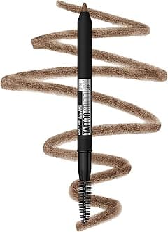 Maybelline TattooStudio Waterproof Eyebrow Pencil, Sharpenable, Longwear, Long Lasting Eyebrow Pencil, Defined Brows, Pigment Brow Pencil, Soft Brown, 1 Count