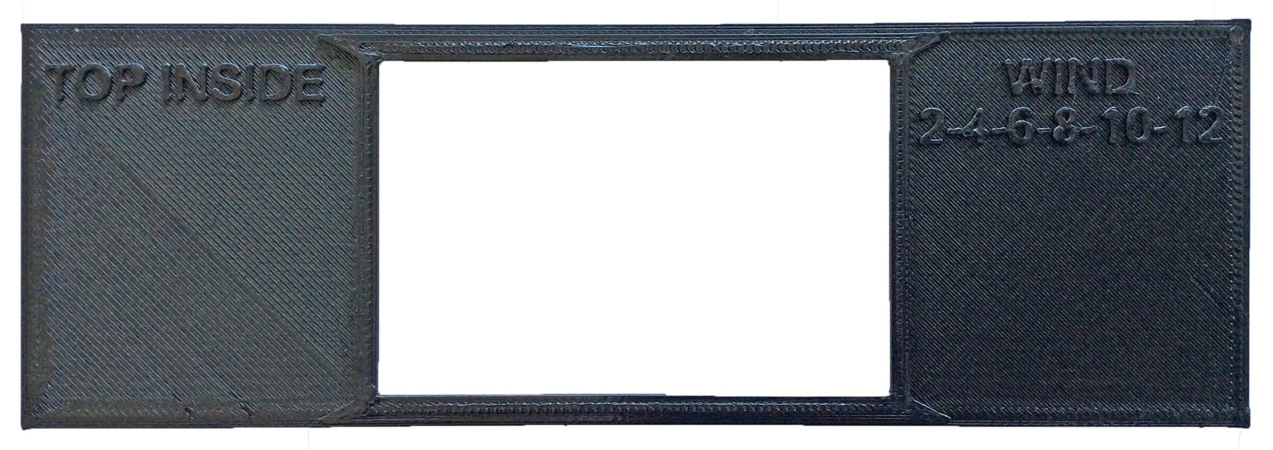 3D Printed 6x9 Mask for Clipper 6x18 Panoramic Pinhole Camera