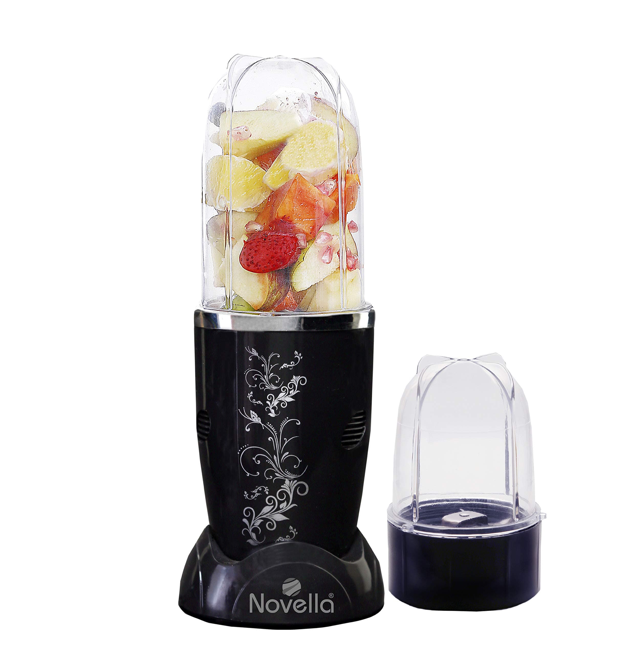 Novella Multi Functional Nutri Bullet Mixer Grinder Blender for Kitchen | Kitchen Blender Grinder Mixer with 2 Jar 400 W(Black)