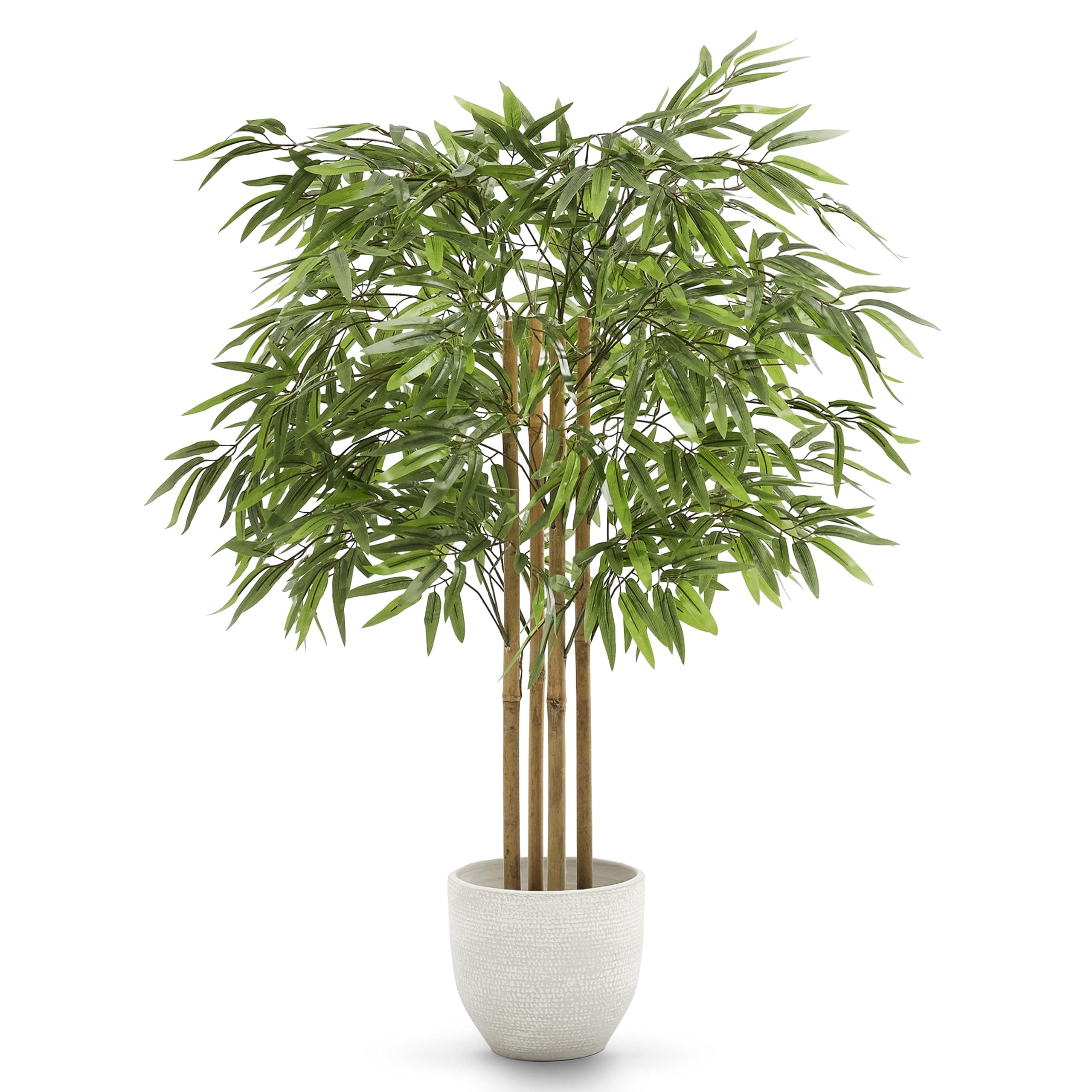 Maia Shop Artificial Bamboo Tree 105 cm for Home and Office Decoration, Tree, Hyper-realistic Decorative Artificial Plant with Natural Trunk and Canes Artificial bamboo, Decorative Artificial Plant