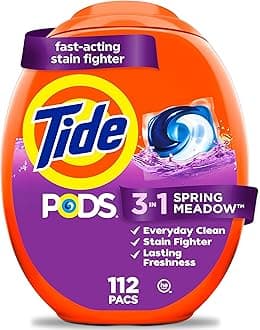 Tide PODS Laundry Detergent Soap Pods, Spring Meadow, 81 count