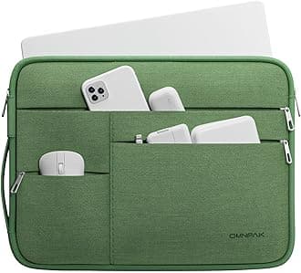 Omnpak for 13.6 inch MacBook Air Case Sleeve Compatible with 13 inch New MacBook Air M5/MacBook Neo A18 Pro, 13-14" MacBook Air/Pro M5/M4/M3/M2/M1, Water Repellent Laptop Case with Handle