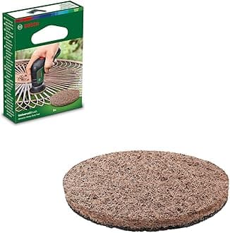 Bosch DIY BRUSH Accessories 1600A023L1 Hard Polishing Pads Pack of 3, Brown