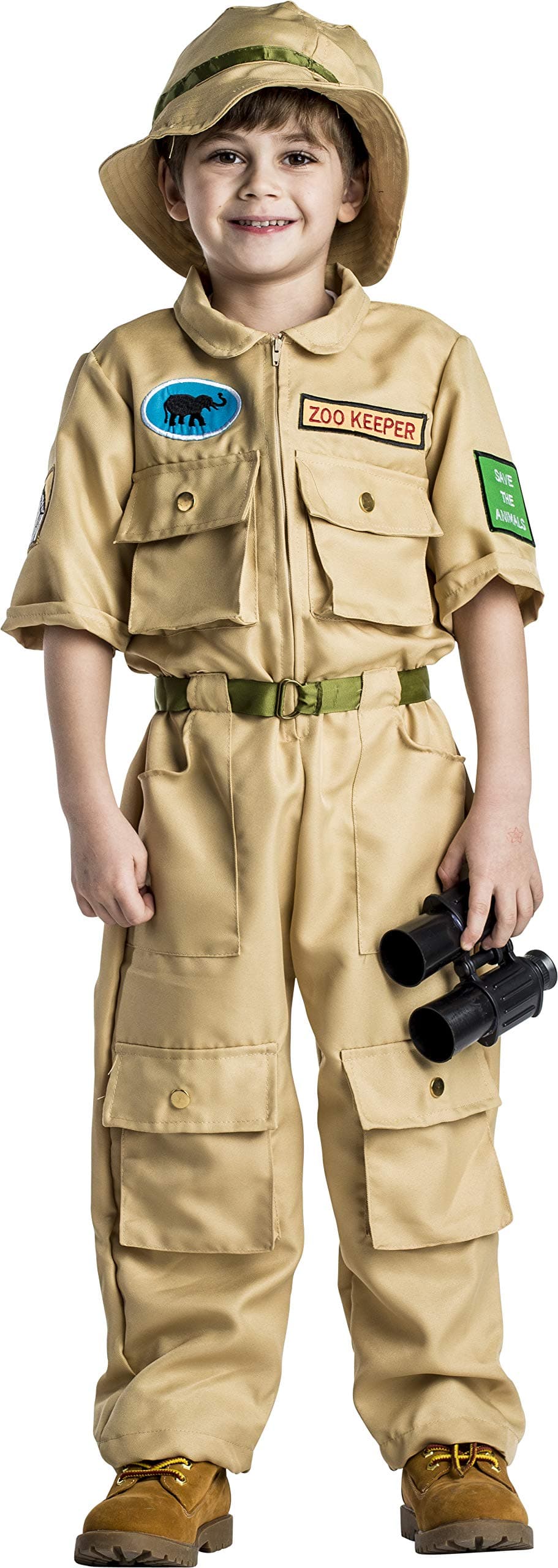 Zoo Keeper-Tan Medium 8-10 (34" waist, 54" height)