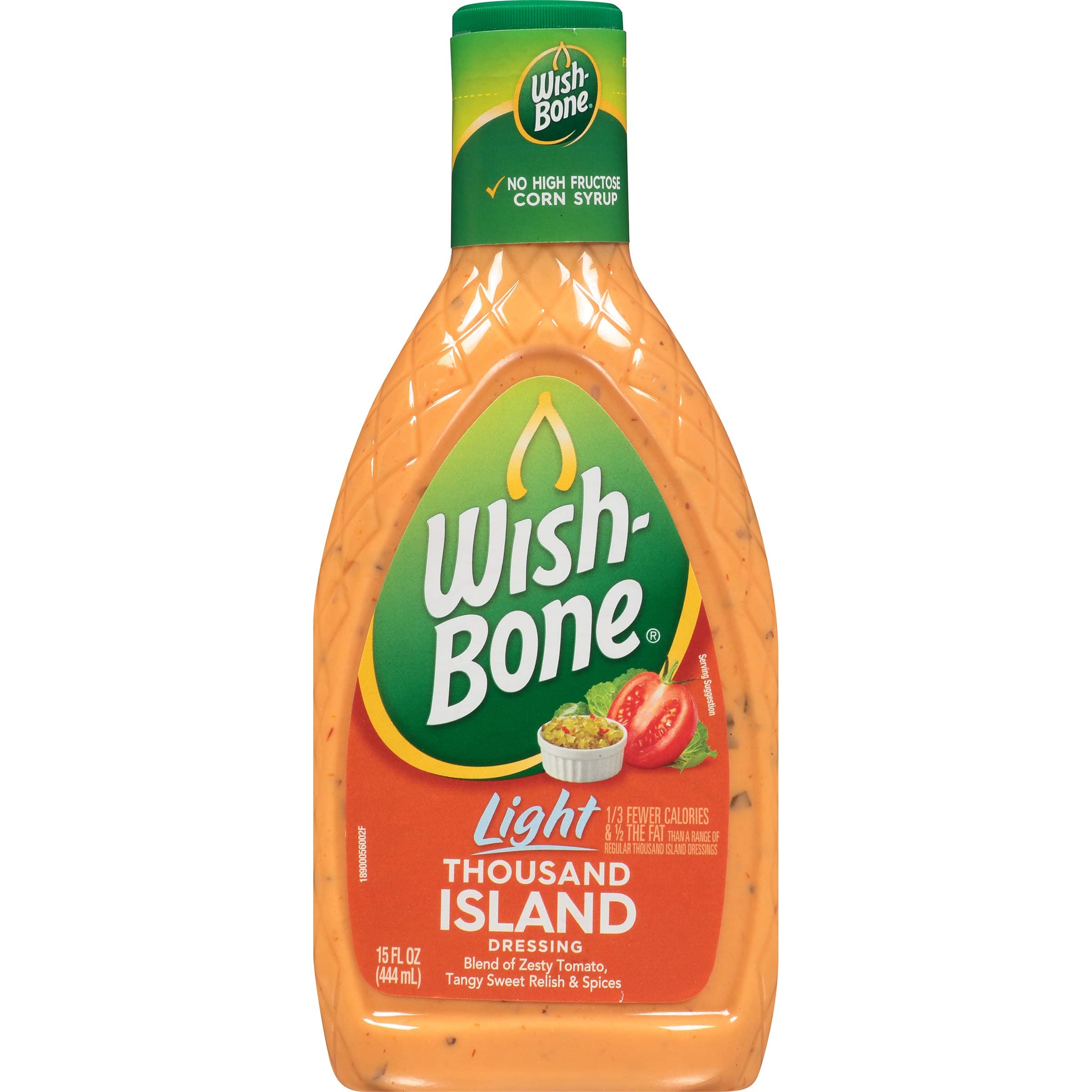 Wish-Bone Salad Dressing, Light Thousand Island, 15 oz